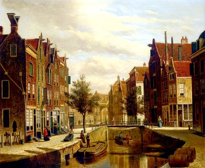 Ein niederländischer Kanal von Willem Koekkoek